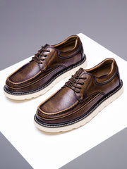 Vintage Leather Work Boots for Men