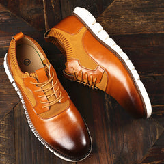 Men's gradient leather shoes