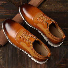 Men's gradient leather shoes