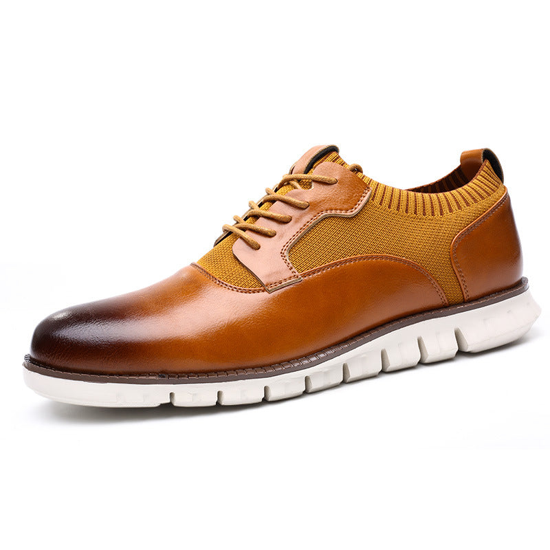 Men's gradient leather shoes