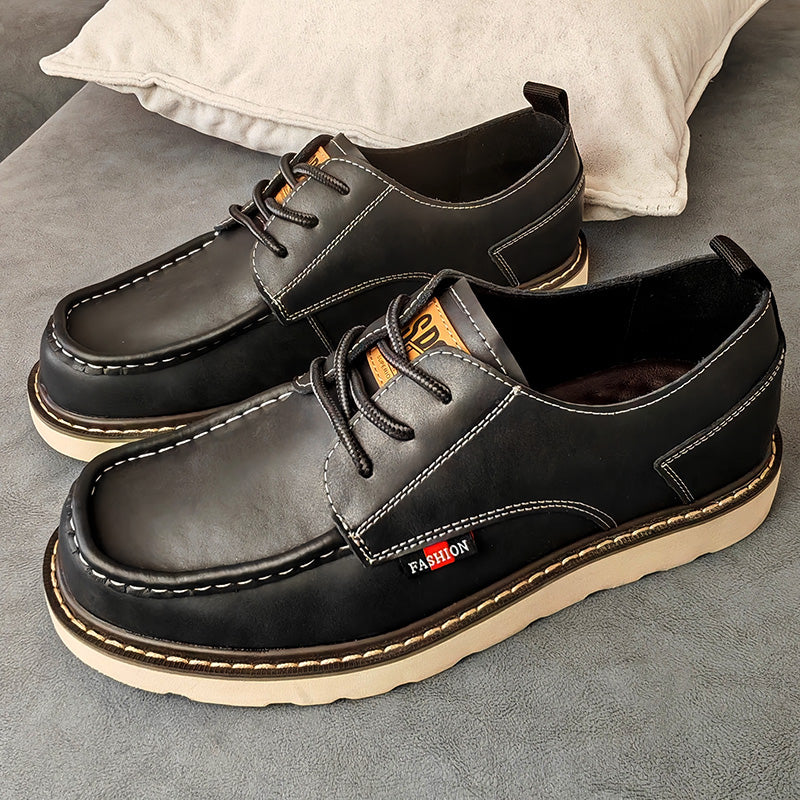 Vintage Leather Work Boots for Men