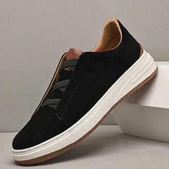 Velvet leather sports shoes