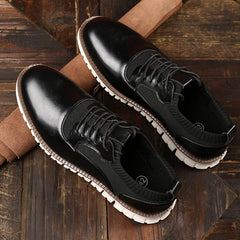 Men's gradient leather shoes