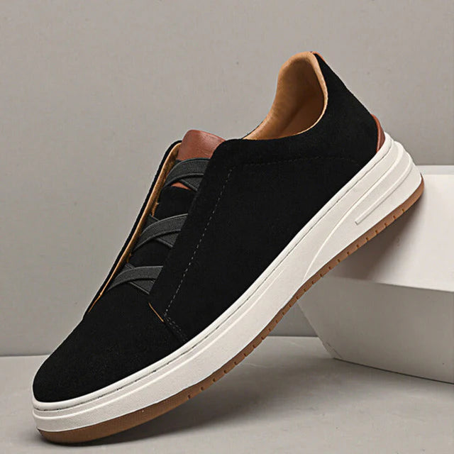 Velvet leather sports shoes